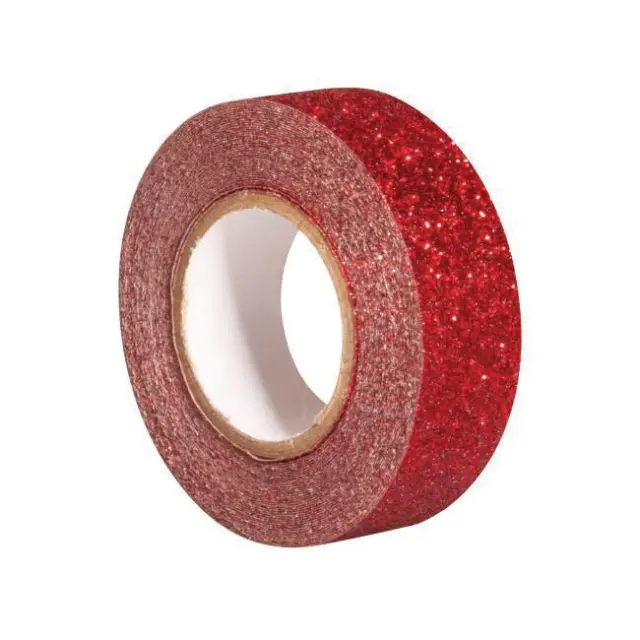 Rayher Αυτοκόλλητη Ταινία Glitter 15mm x 5m Κόκκινο (59925287)
