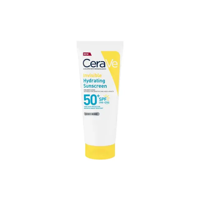 Cerave Invisible Hydrating Sunscreen Αντηλιακό για Πρόσωπο & Σώμα SPF50+, 75ml