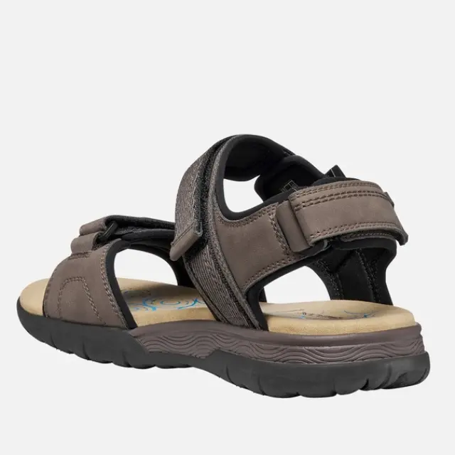 Ανδρικά Ανατομικά Σανδάλια Geox Spherica U55ELB 000EK C1381 Dove Grey/Black Πούρο - 41 2