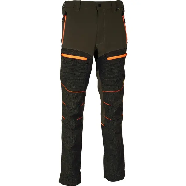 Κυνηγετικό Παντελόνι Ελαστικό 4-way stretch Cofra Kreien clay brown/black/orange - EU 46