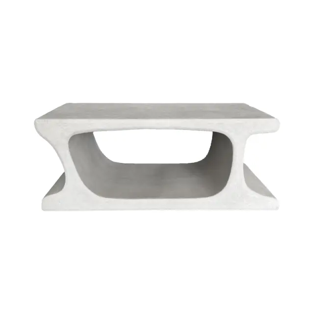 Τραπέζι σαλονιού Nafel pakoworld mdf λευκό 120x60x45εκ 3