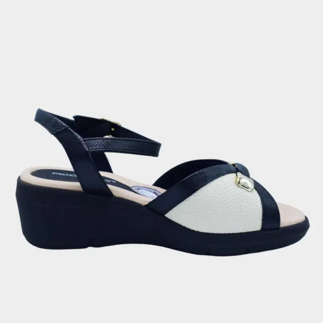 Πλατφόρμες Picadilly Comfort 540377-1 Ασπρο/Μαύρο - 39 2