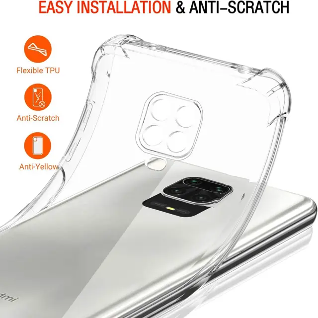 Techsuit® Shockproof Θήκη για Redmi Note 9S/9 Pro/9 Pro Max- Clear 2