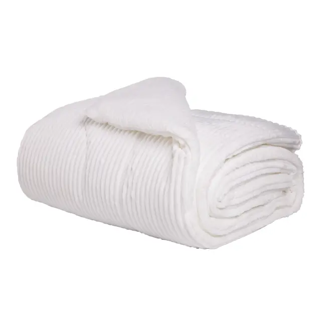 Κουβερτοπάπλωμα 220x240 Υπέρδιπλο 750gsm Fleece-Sherpa Das Home 1364 White 100% Πολυέστερ 3