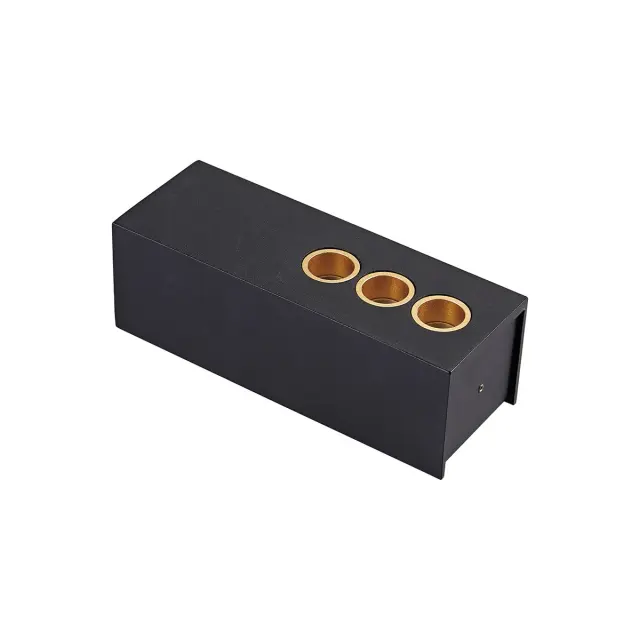 Eco Φωτιστικό οροφής LED 5W 3000K 24° 13.2cm μαύρο-χρυσό Μαύρο Μαύρο/Χρυσό Χρυσό