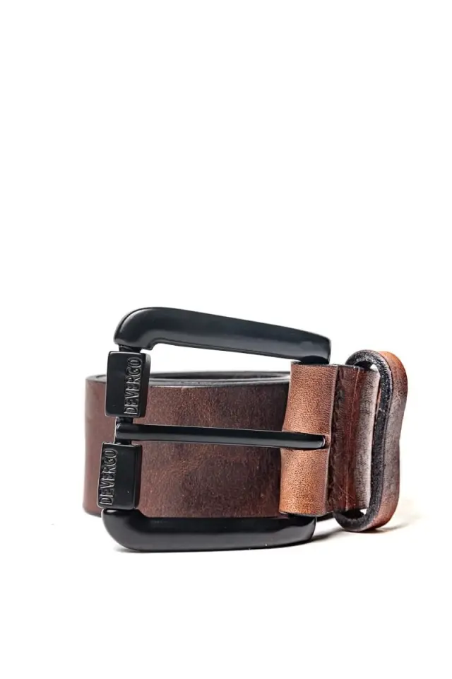 Devergo Δερμάτινη Ζώνη 8093 - Brown - 90