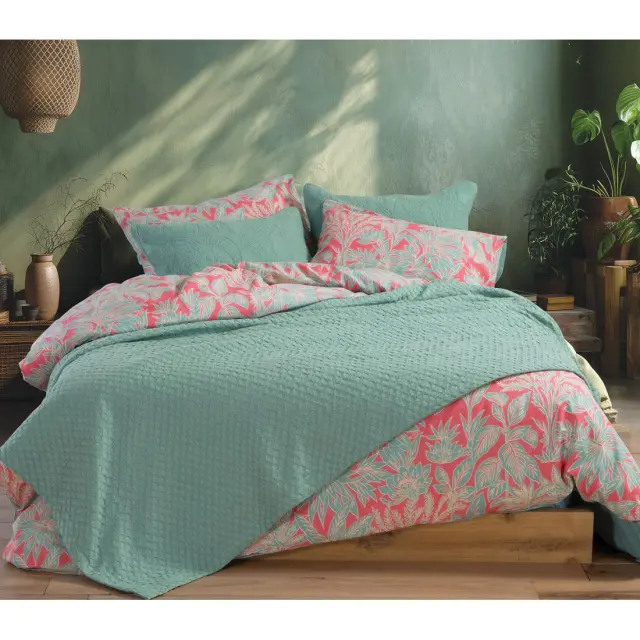Nef-Nef Homeware Κουβέρτα Πικέ Υπέρδιπλη Elmer 230x240 Πράσινο 3