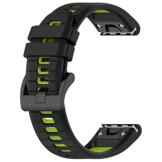 Dual Colour Λουράκι για Fenix 5s/6s/6s/7s Pro/8/9 (43mm)-Black/Green OEM