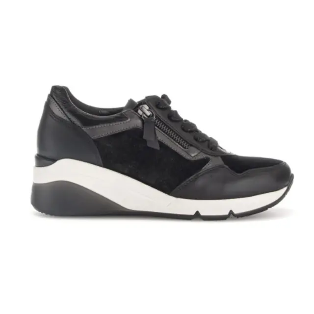 Gabor Sneakers Γυναικείο δέρμα/δέρμα Nubuck Μαύρο GAB/56488 67-SCHWARZ - 36