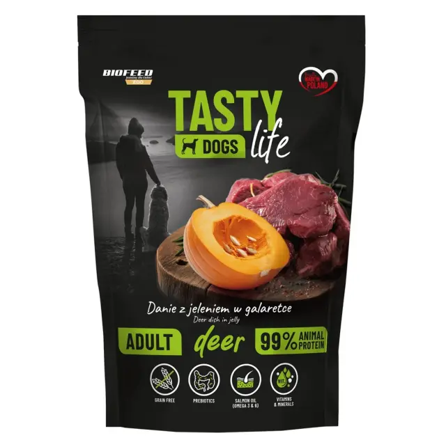 BIOFEED Tasty Dogs Life Deer - wet dog food - 500g