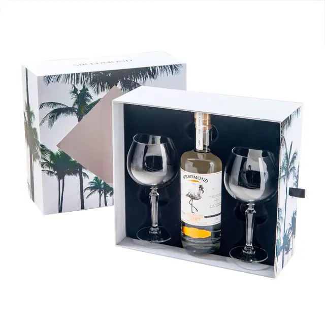 SIR EDMOND GIN 700ml GIFT PACK (+2 GLASSES)