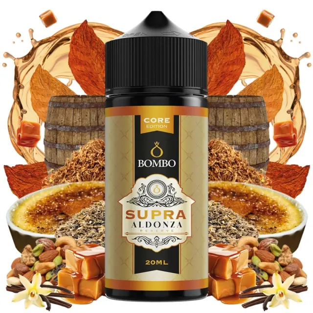 Bombo Platinum Tobaccos Supra Aldonza Core Edition 20ml/120ml 120ml Ημικαπνικά