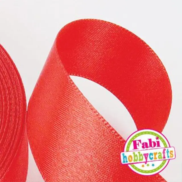 Κορδέλα Fabi Σατέν 15mm x 50y Κόκκινο