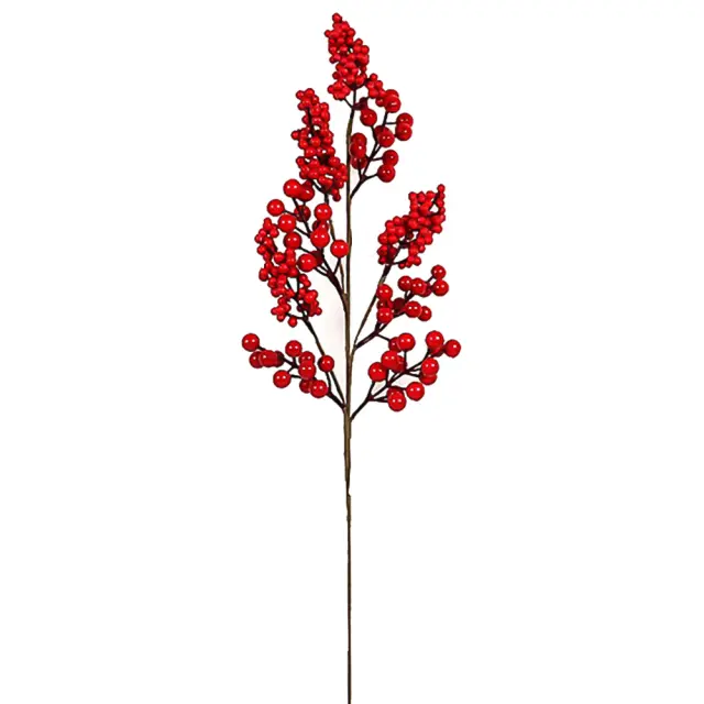 Κλαδί με κόκκινα berries 69cm HomeGuru 25843 MS648