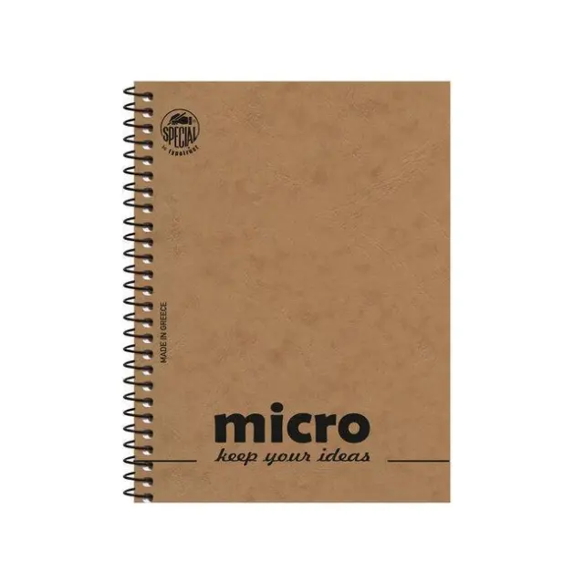 Typotrust Μπλοκ Σπιράλ Ριγέ 10x14.5 MICRO 80φ. (4602-1) (TYP4602-1) 3