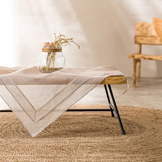 ΚΑΡΕ 85X85CM GOFIS HOME BEATRICE ΛΙΝΟ 619/ 06