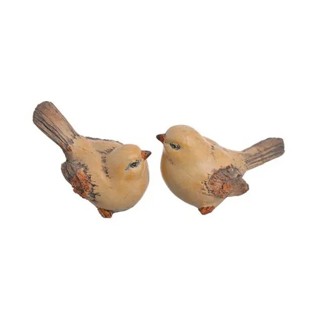 Πουλάκι κεραμικό ώχρα, 10.5cm, 1 τεμ.