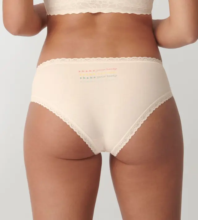 Sloggi 24/7 Βαμβακερά Σλιπ Hipster Weekend Καφέ/Μόκα/Εκρού 3-Pack - S 3