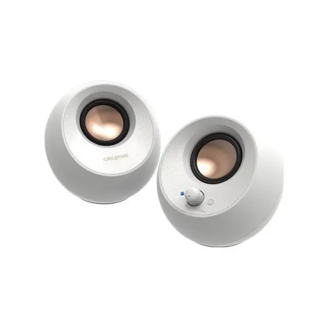 Creative Ηχεία Υπολογιστή Pebble V3 White (51MF1700AA002)