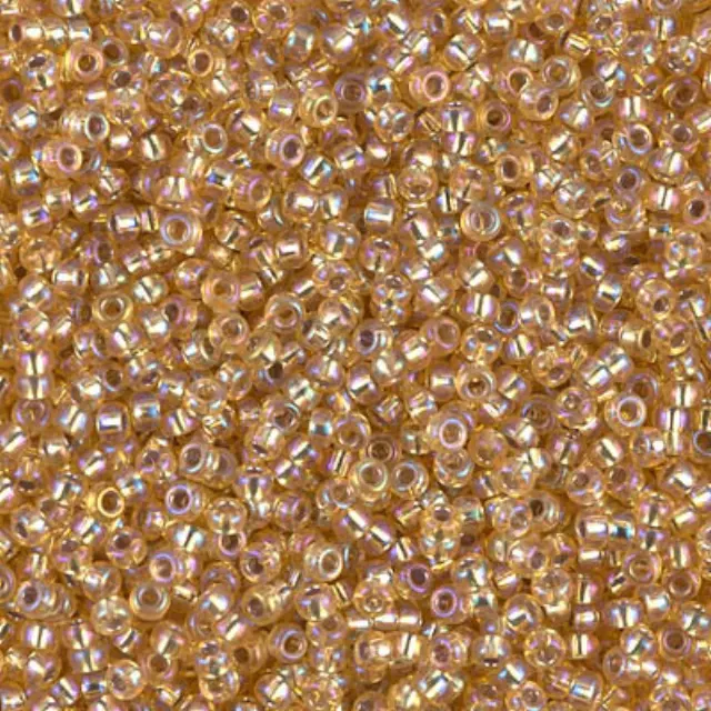 Χάντρα Miyuki Round Rocailles 11/0 - 1003 - Silver Lined Gold AB ~10gr