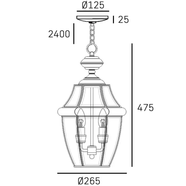 Pendant lamp WHITLEY P02890AU κρεμαστό φωτιστικό φαναριού σε χρυσό για εσωτερικούς και καλυμμένους εξωτερικούς χώρους 2