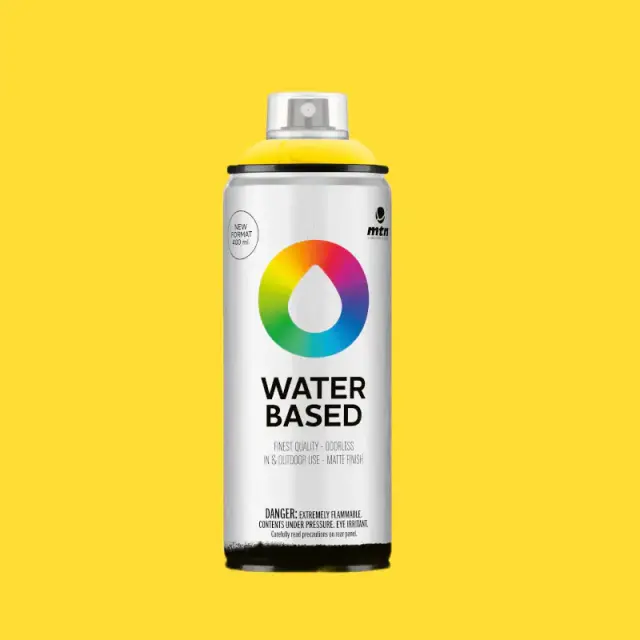 MTN Waterbased Spray Paint 400ml WB4 RV-1021 Light Yellow