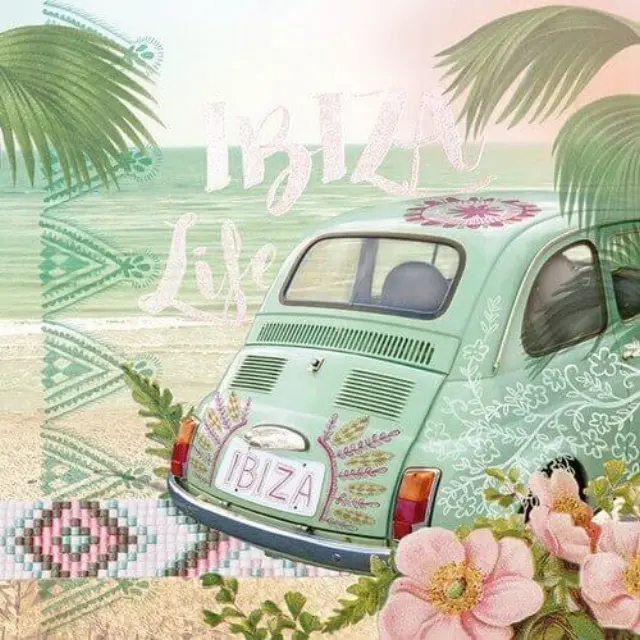 Χαρτοπετσέτα για Decoupage Ibiza Life, 1 τεμ