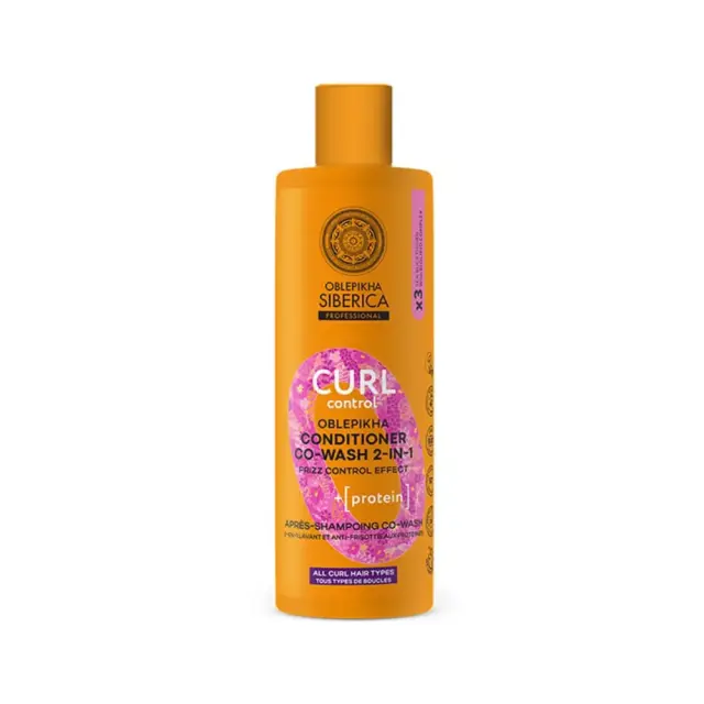 Natura Siberica Oblepikha Curl Control Conditioner Co-Wash 2 in 1, Μαλακτικό Μαλλιών Εντατικής Ενυδάτωσης 2 σε 1 400ml