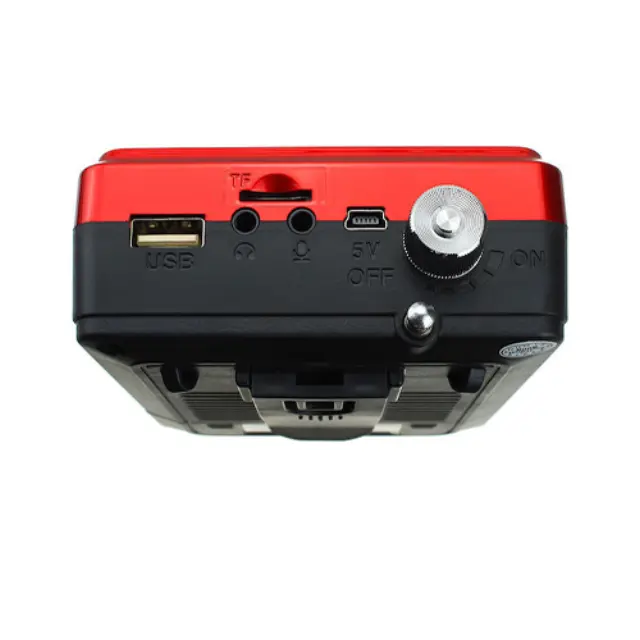 K863 Επιτραπέζιο Ραδιόφωνο με Bluetooth και USB Κόκκινο 3