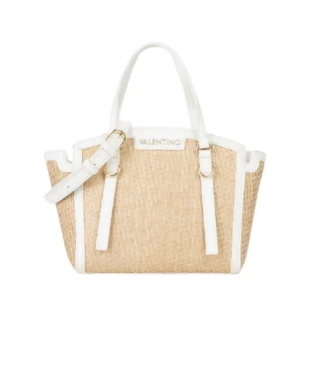 Valentino Bags - Γυναικεία Τσάντα Ώμου Demetra VBS9R904-669 Μπεζ/Λευκό