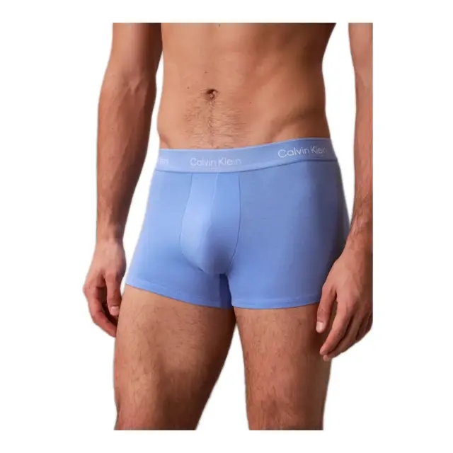 Calvin Klein Ανδρικό Boxer Icon Cotton Stretch - Τριπλό Πακέτο, Χρώμα Black-Glacier-Blue Bell - XL 2