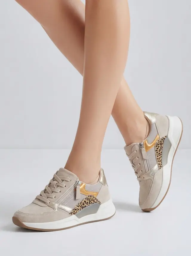 Gabor Sneakers Γυναικείο δέρμα Nubuck/ύφασμα Μπεζ GAB/86957 33-OASI 2