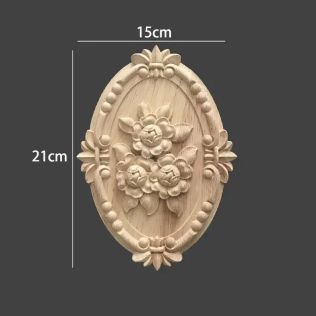 Ξυλόγλυπτο από ατόφιο ξύλο, 21x15x1.8cm, DHW-381