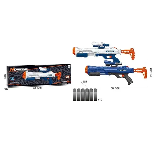 Hunter Παιχνίδι όπλο με 12 μαλακές σφαίρες JLX7262 - Toy gun with 12 soft bullets No.JLX7262 z592102