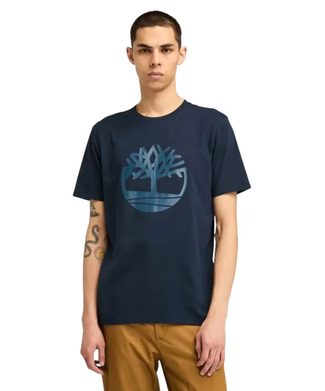 Timberland - Ανδρικό T-shirt Mε Λογότυπο Timberland River Tree TB0A2C6S-Z02 Μπλε - S