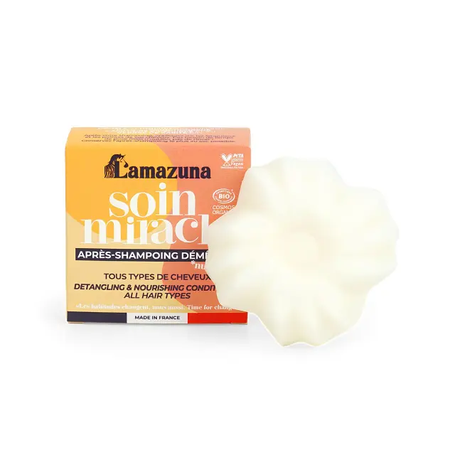 Lamazuna Solid Conditioner Miraculous Care - Βιολογικό Στερεό Conditioner για Ολους τους Τύπους Μαλλιών
