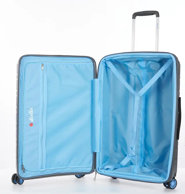 Βαλίτσα σκληρή Μεσαία DIELLE 100/60 66x44x28/31 cm Ανθρακί 2