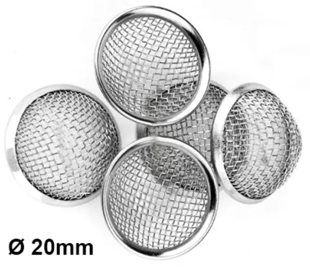 Σίτες Pipe Screens με Μεταλλικό Στεφάνι 20mm - 5τμχ