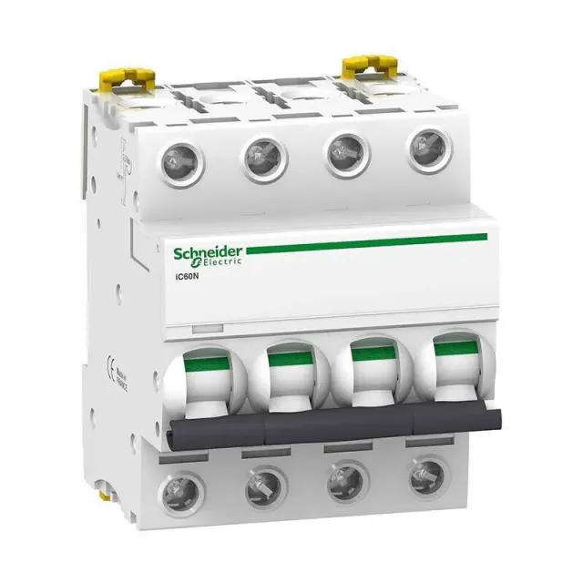 Miniature circuit-breaker, Acti9 C120N, 4P, 80 A, C curve, 10000 A (IEC 60898-1), 10 kA (IEC 60947-2)