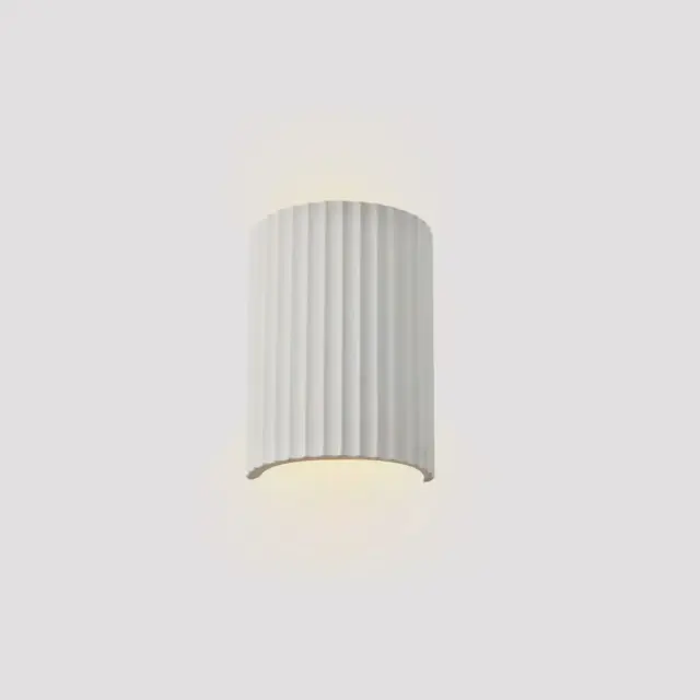 Inlight Επιτοίχιο λευκό φωτιστικό από γύψο 2XGU10 D:22cm (43055-White)