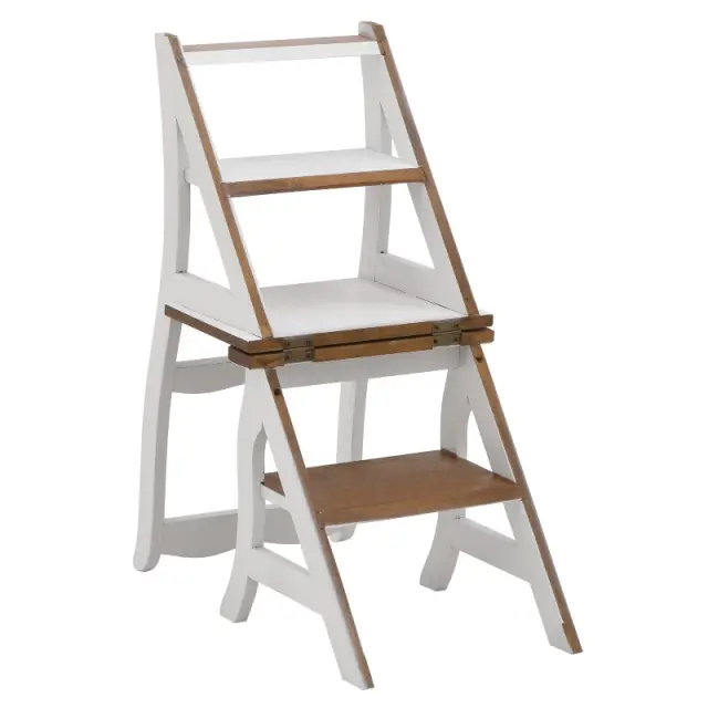 Καρέκλα Σκάλα Λευκό/Φυσικό Ξύλο /86x42x47/42cm 3-50-092-0137 2
