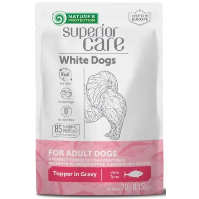 Nature s Protection Superior Care White Dog Tuna Υγρή Τροφή Σκύλου με Τόνο 70gr