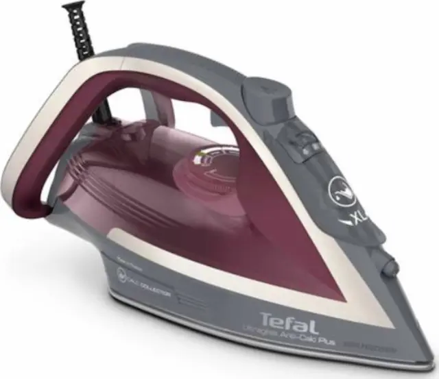 Tefal Ultragliss Anti-Calc Plus FV6840 Steam iron 2800 W Purple, Silver 2