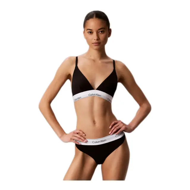 Calvin Klein Γυναικείο String Infinity Bond Waistband - Διπλό Πακέτο, Χρώμα Black-Plein Air 2