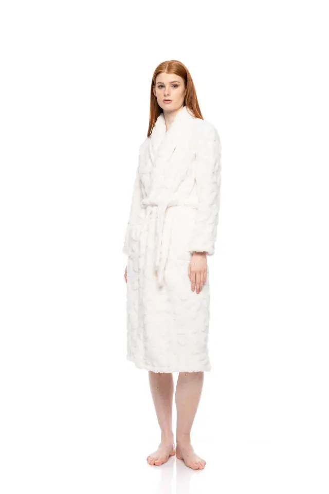 W1875 - Cosmos Blue - ROBE LONG FLEECE LEO 3