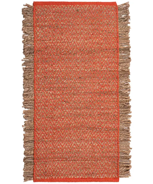 Χαλί γιούτα 1743 (70cm x 160cm) salmon - -