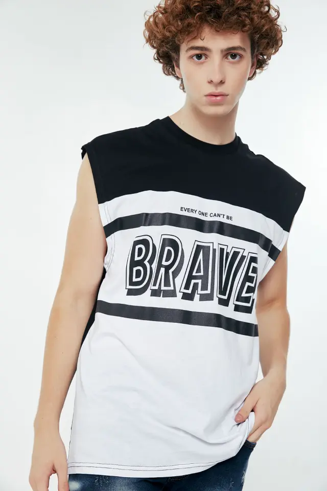 T-Shirt Αμάνικο Brave Μαύρο 2