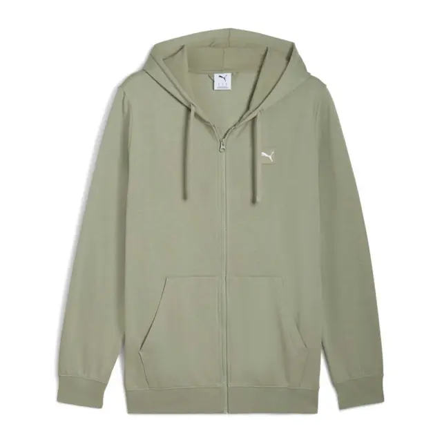 Puma Men's Essentials Elevated Full-Zip Fleece Hoodie Λαδί 688255-82 (Puma)