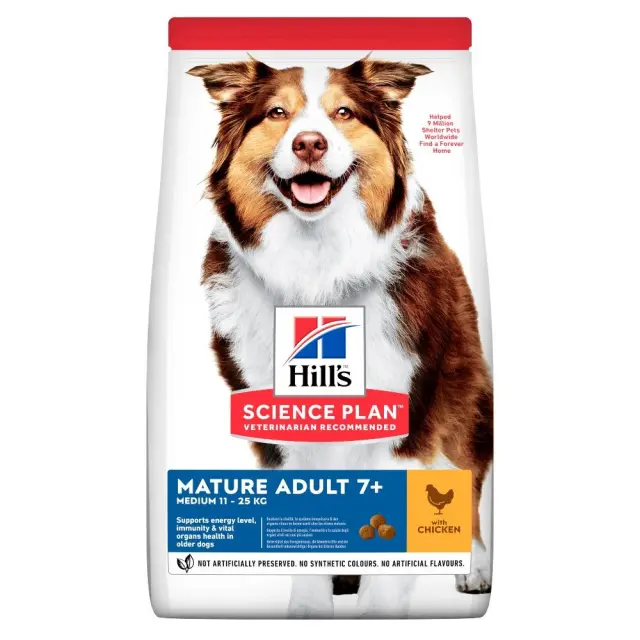 Hill s Science Plan Adult Mature Medium Ξηρά Τροφή Σκύλου Κοτόπουλο 14kg (11kg + 3kg Δώρο)