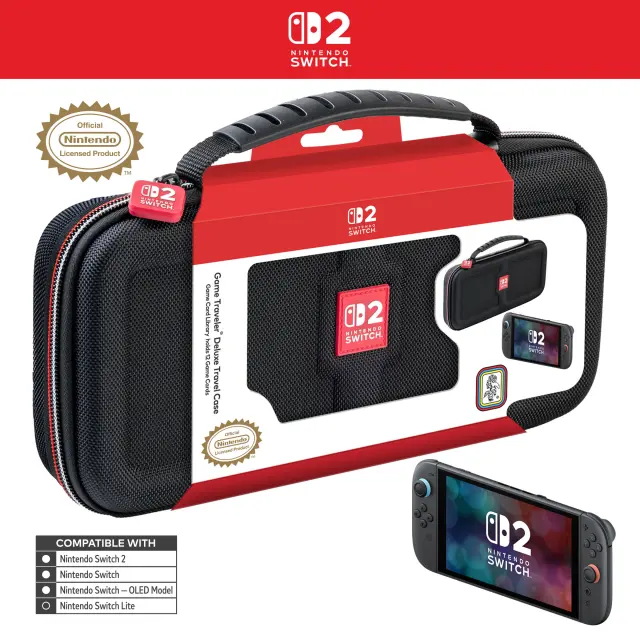 Nintendo Game Traveler: Deluxe Travel Case - Black - Nintendo Switch 2